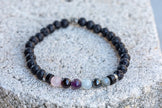 Aquarius Zodiac Gemstone Crystal Bracelet