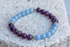Aquarius Zodiac Gemstone Crystal Bracelet