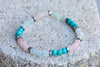 Aquarius Zodiac Gemstone Crystal Bracelet