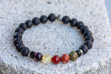 Aries Zodiac Gemstone Crystal Bracelet