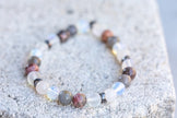 Cancer Zodiac Gemstone Crystal Bracelet
