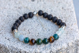 Gemini Zodiac Gemstone Crystal Bracelet