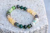 Gemini Zodiac Gemstone Crystal Bracelet