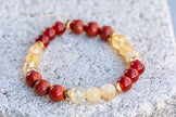Leo Zodiac Gemstone Crystal Bracelet