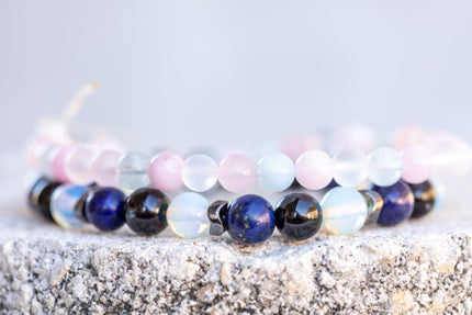 Libra Zodiac Gemstone Crystal Bracelet