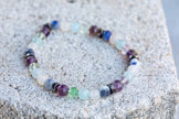 Pisces Zodiac Gemstone Crystal Bracelet