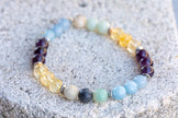 Virgo Zodiac Gemstone Crystal Bracelet