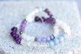 Crown Chakra Gemstone Crystal Bracelet