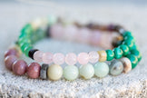 Heart Chakra Gemstone Crystal Bracelet