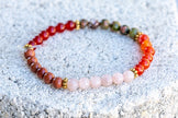 Sacral Chakra Gemstone Crystal Bracelet