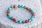 Sagittarius Zodiac Gemstone Crystal Bracelet
