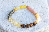 Solar Plexus Chakra Gemstone Crystal Bracelet