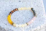 Solar Plexus Chakra Gemstone Crystal Bracelet