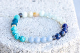 Throat Chakra Gemstone Crystal Bracelet