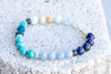 Throat Chakra Gemstone Crystal Bracelet