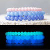 Glow-in-the-Dark Quartz Gemstone Crystal Bracelet
