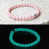 Glow-in-the-Dark Quartz Gemstone Crystal Bracelet