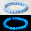 Glow-in-the-Dark Quartz Gemstone Crystal Bracelet
