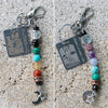 Tarot | Zodiac | Keychain | Zipper Pull Crystal and Gemstone