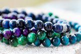 Dyed Tigers Eye Confidence and Courage Gemstone Crystal Bracelet