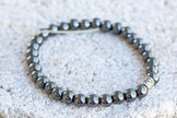 Hematite Black | Silver Stabilize Gemstone Crystal Bracelet