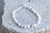 Howlite Gemstone Crystal Bracelet