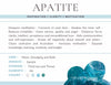 Apatite Gemstone Crystal Bracelet