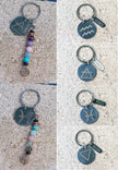 Zodiac | Keychain | Zipper Pull Crystal & Gemstone