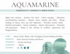 Aquamarine Calm and Communication Gemstone Crystal Bracelet