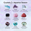 Aquarius Zodiac Gemstone Crystal Bracelet