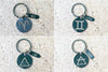 Zodiac | Keychain | Zipper Pull Crystal & Gemstone