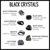 Black Gemstone Crystal Bracelet