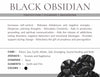 Golden Black Obsidian Protection Mirror Gemstone Crystal Bracelet
