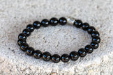 Black Tourmaline Shield Negativity Gemstone Crystal Bracelet