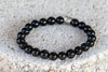 Black Tourmaline Shield Negativity Gemstone Crystal Bracelet