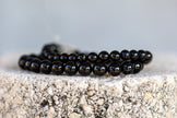 Black Tourmaline Shield Negativity Gemstone Crystal Bracelet