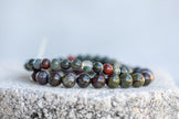 Bloodstone Gemstone Crystal Bracelet