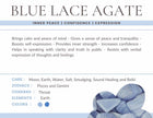 Blue Lace Agate Gemstone Crystal Bracelet