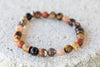 Brown Gemstone Crystal Bracelet