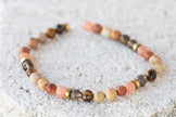 Brown Gemstone Crystal Bracelet