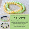 Calcite Yellow, Green Gemstone Crystal Bracelet