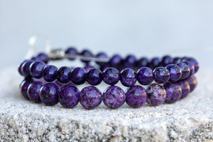 Charoite Gemstone Crystal Bracelet