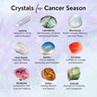 Cancer Zodiac Gemstone Crystal Bracelet