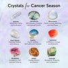 Cancer Zodiac Gemstone Crystal Bracelet