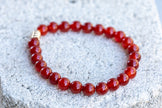 Carnelian Motivation Gemstone Crystal Bracelet