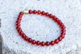 Carnelian Motivation Gemstone Crystal Bracelet