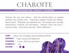 Charoite Lepidolite Gemstone Crystal Bracelet