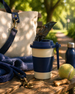 Dog Waste Bag Holder | Stylish Poop Bag Dispenser for Leash | Grenade | Coffee Cup