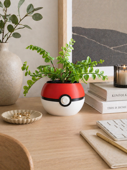 Pokémon Pokéball Desk Organizer or Mini Plant Pot