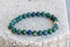 Chrysocolla Gemstone Crystal Bracelet